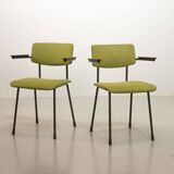 6 Dutch Design Gispen Dining Chairs Model 1235 by André Cordemeyer 1960s