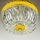 Suspension italienne jaune du milieu du siècle, années 1960