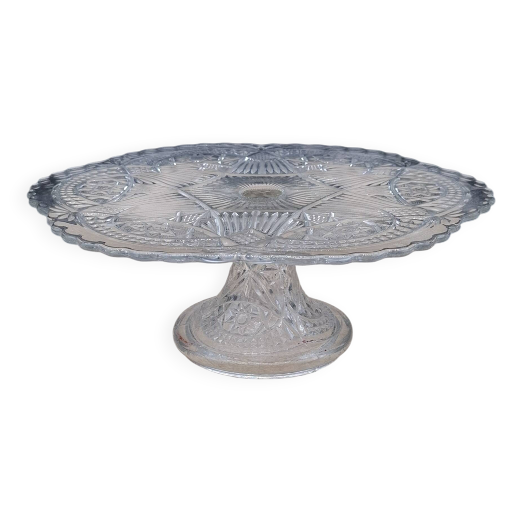 Plat à tarte en verre avec couvercle 27cm