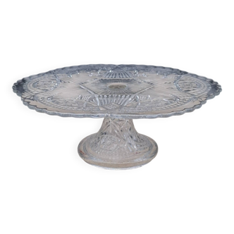 Plat sur pied gâteau tarte transparent 3313