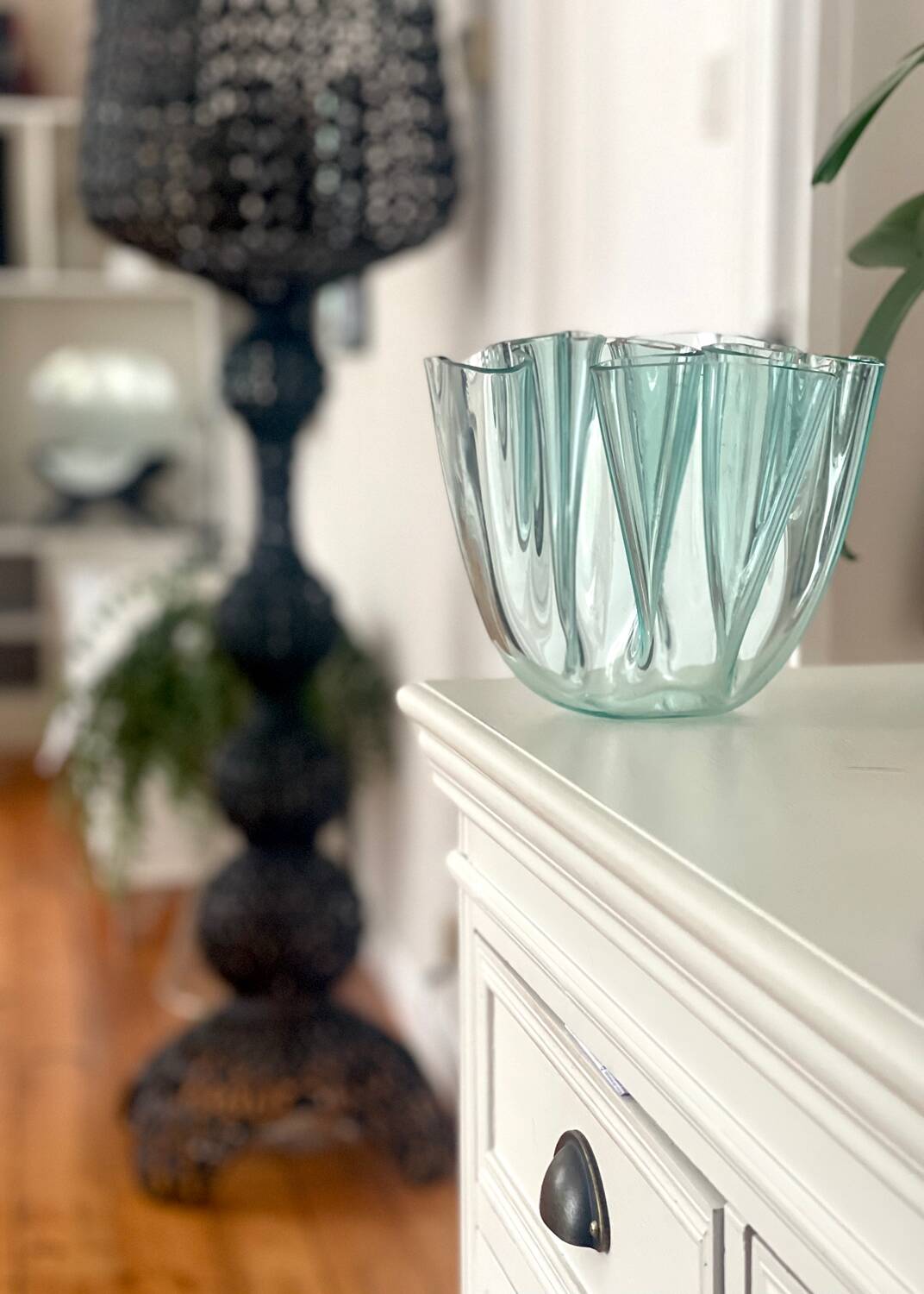 Plexi handkerchief vase 1980