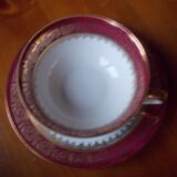 Cup set with Limoges porcelain saucer