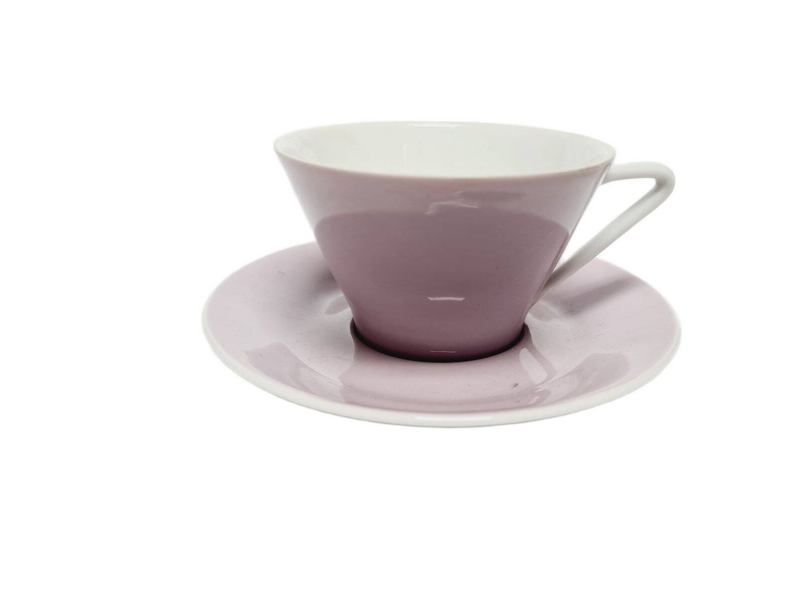 Tasse et soucoupe postmodernes, Pologne, années 1970, ensemble de 2