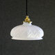 Old French suspension in white glass - kintsugi repair on top