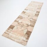 3x11 Rug For Kitchen Brown Beige Turkish Runner Rug, 86x325Cm SK 5286