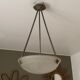 Suspension art deco en bronze vasque signée « des hanots »
