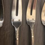 Two-pronged silver forks