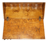 Writing desk in pollard oak from around 1800 with claw and ball carved legs.