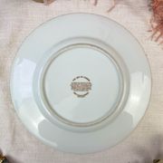 Decorative round porcelain dish "the art of chokin" made in japan