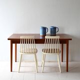 Table à manger extensible vintage scandinave en teck