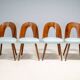 Ensemble de chaises Antonín Šuman, Tatra Nábytok, design tchécoslovaque des années 1960.