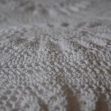 White crochet bedspread