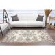 1970s Turkish Oushak Handmade Wool Cotton Beige Area Rug 120x207