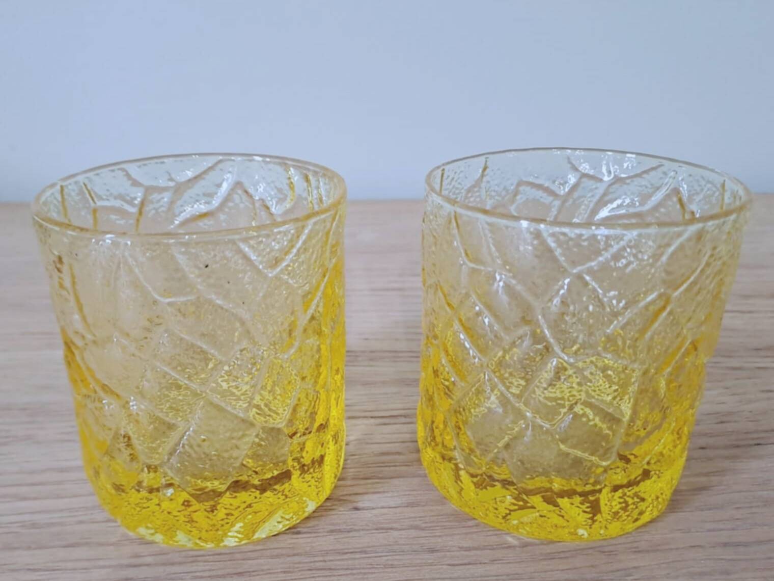 Two whiskey or orangeade glasses