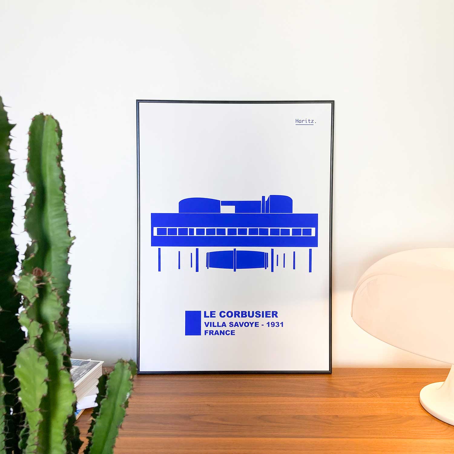 Affiche villa savoye - le corbusier