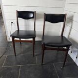 Pair of vintage rosewood chairs