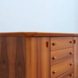 1970s Italian design brutalist-modernist geometric sideboard