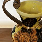 Medici vase in Vallauris ceramic, signed JTF