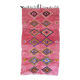 Vintage Rose Berber Rug - 243 x 130 cm