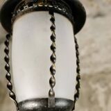 Wrought iron lantern, France, 1950s