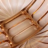 Salad bowl, pink glass 40/50