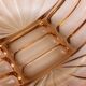 Salad bowl, pink glass 40/50