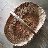 Vintage wicker log basket