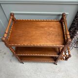 Vintage wooden serving trolley