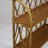 Rattan shelf