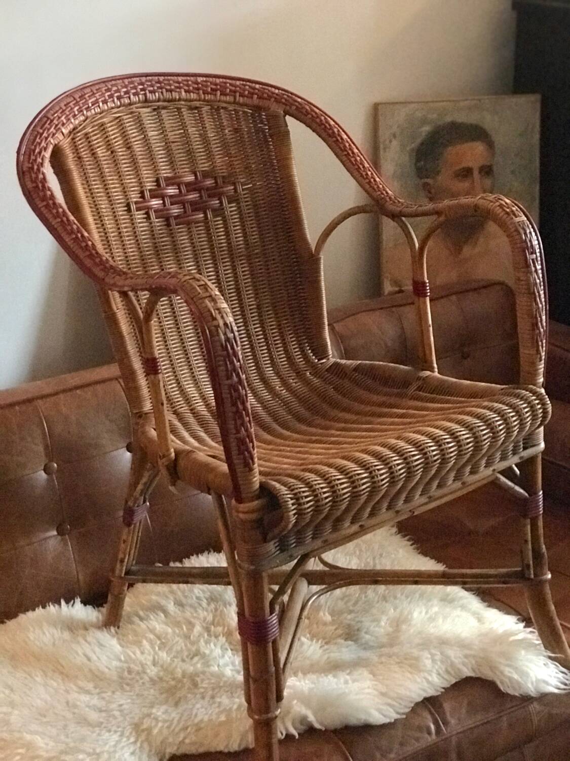 Fauteuil en rotin adulte
