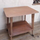 Table served legs compass with wheels 1950s