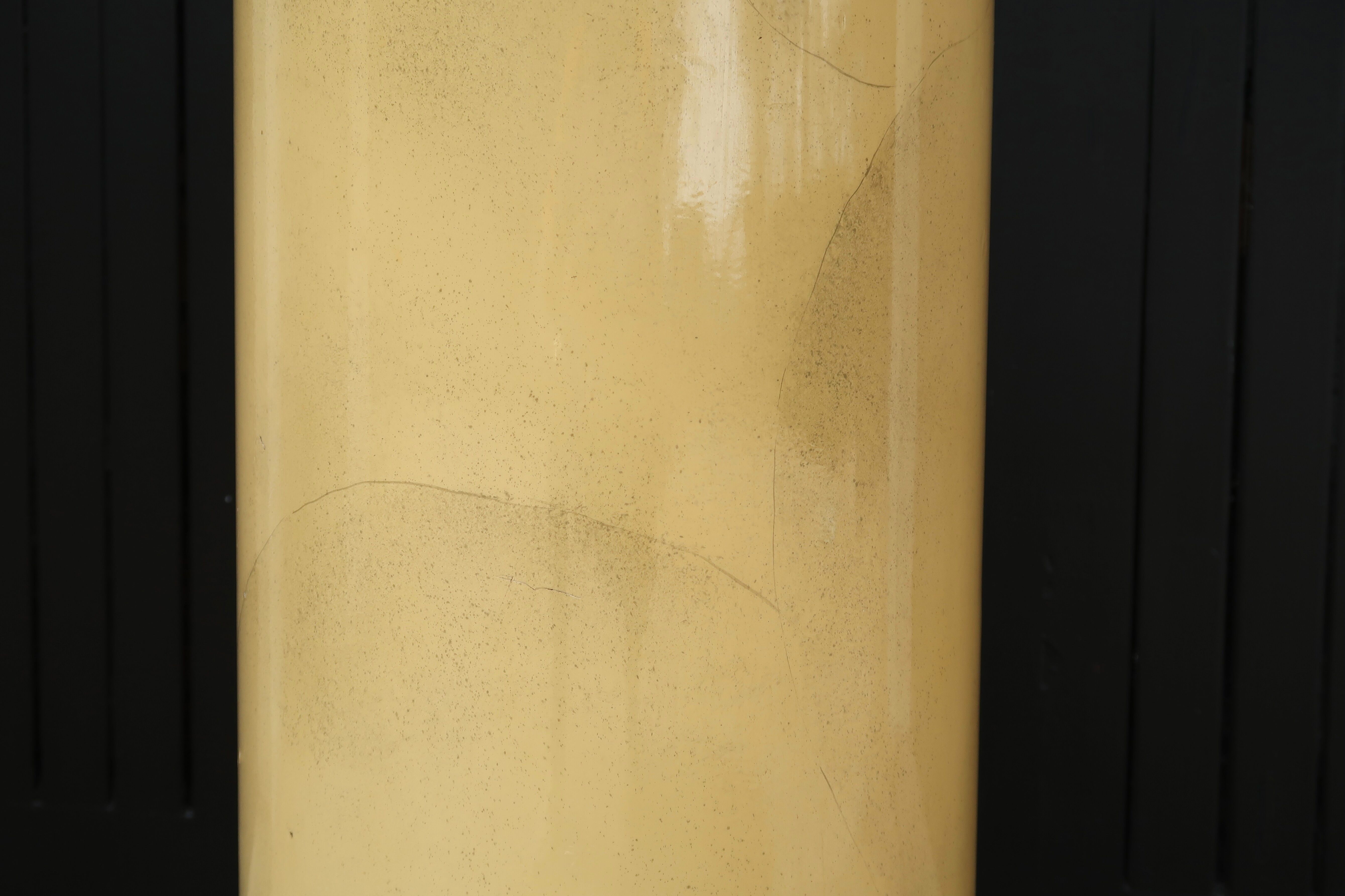 Wooden column imitation marble, display, 80s