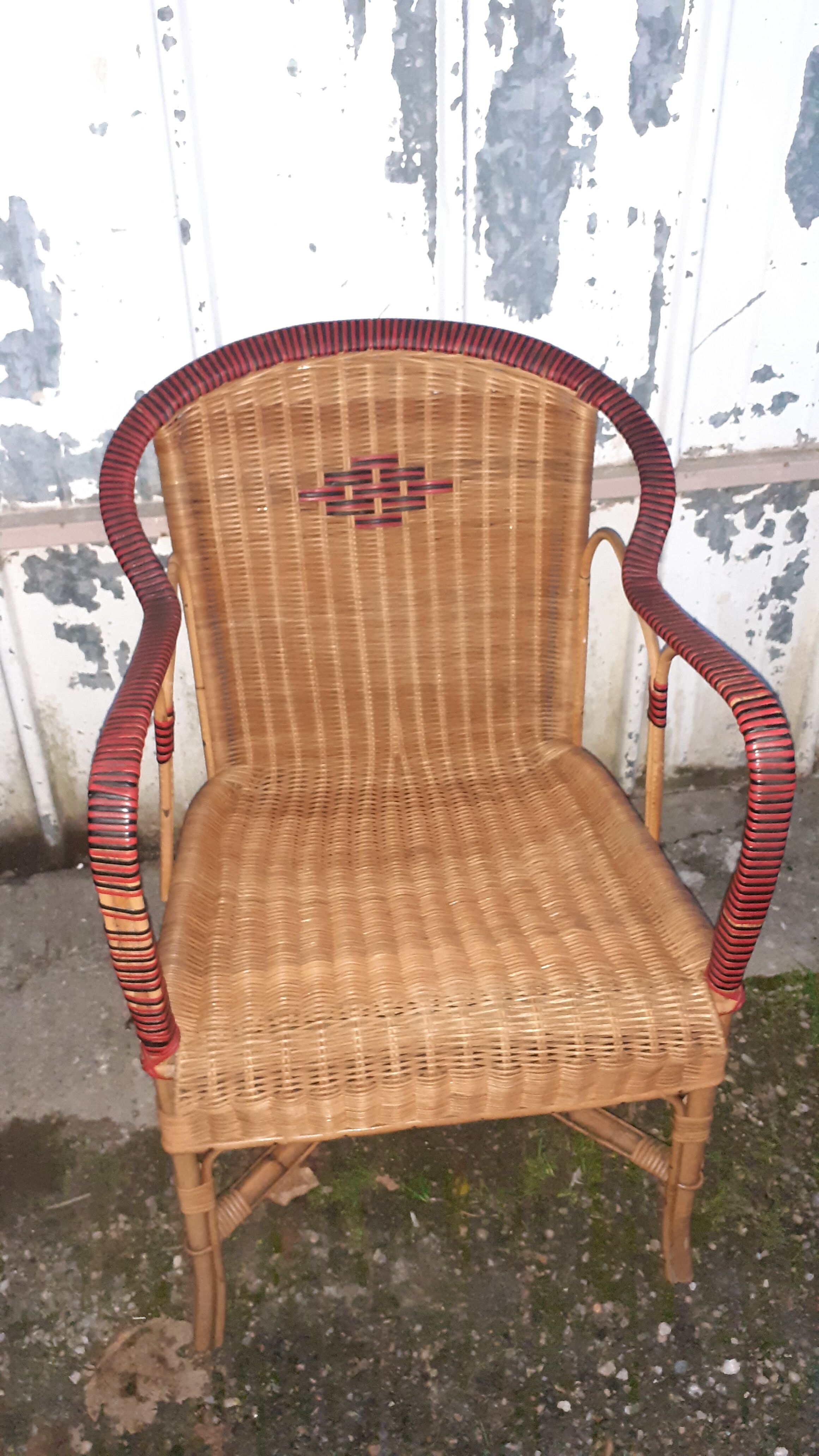 Rattan armchair