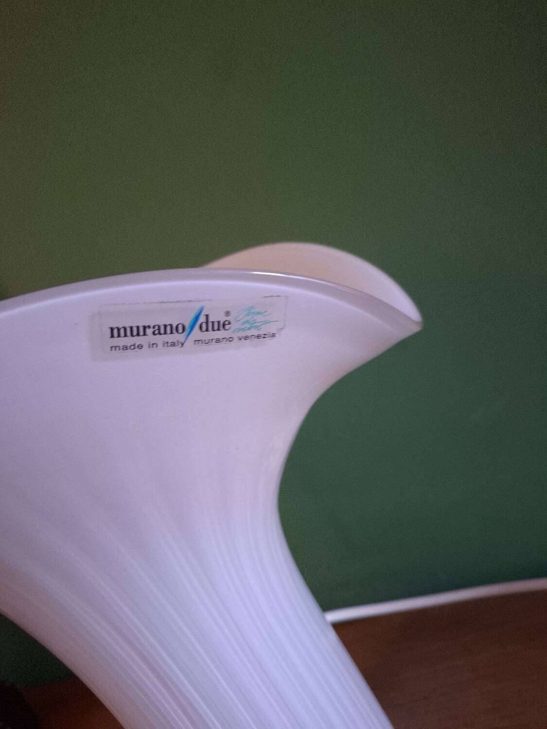 Lampe années 80'S en verre soufflé Murano