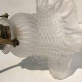 Brass Art Deco tulip sconce