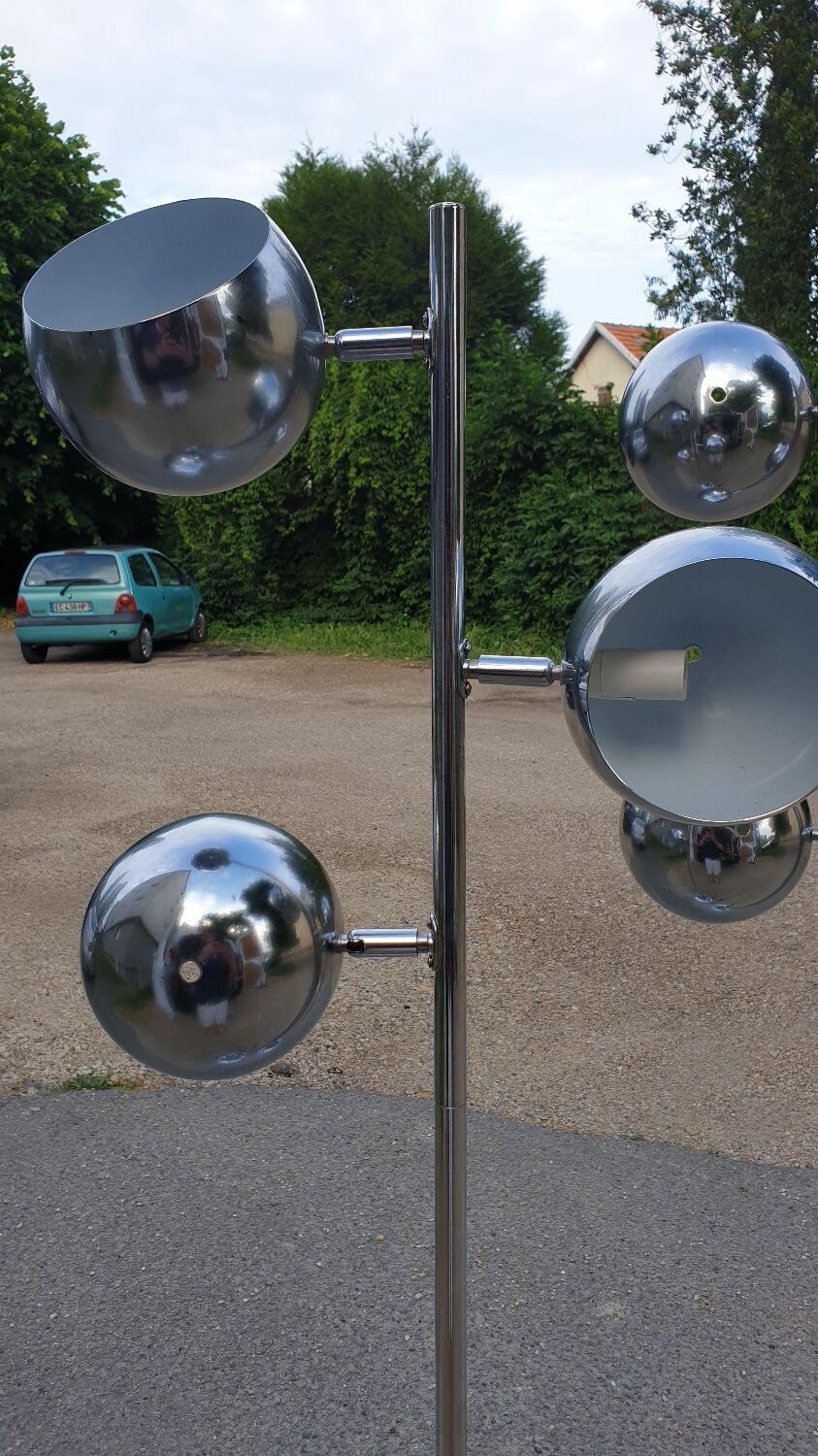 Paire de lampadaires space âge