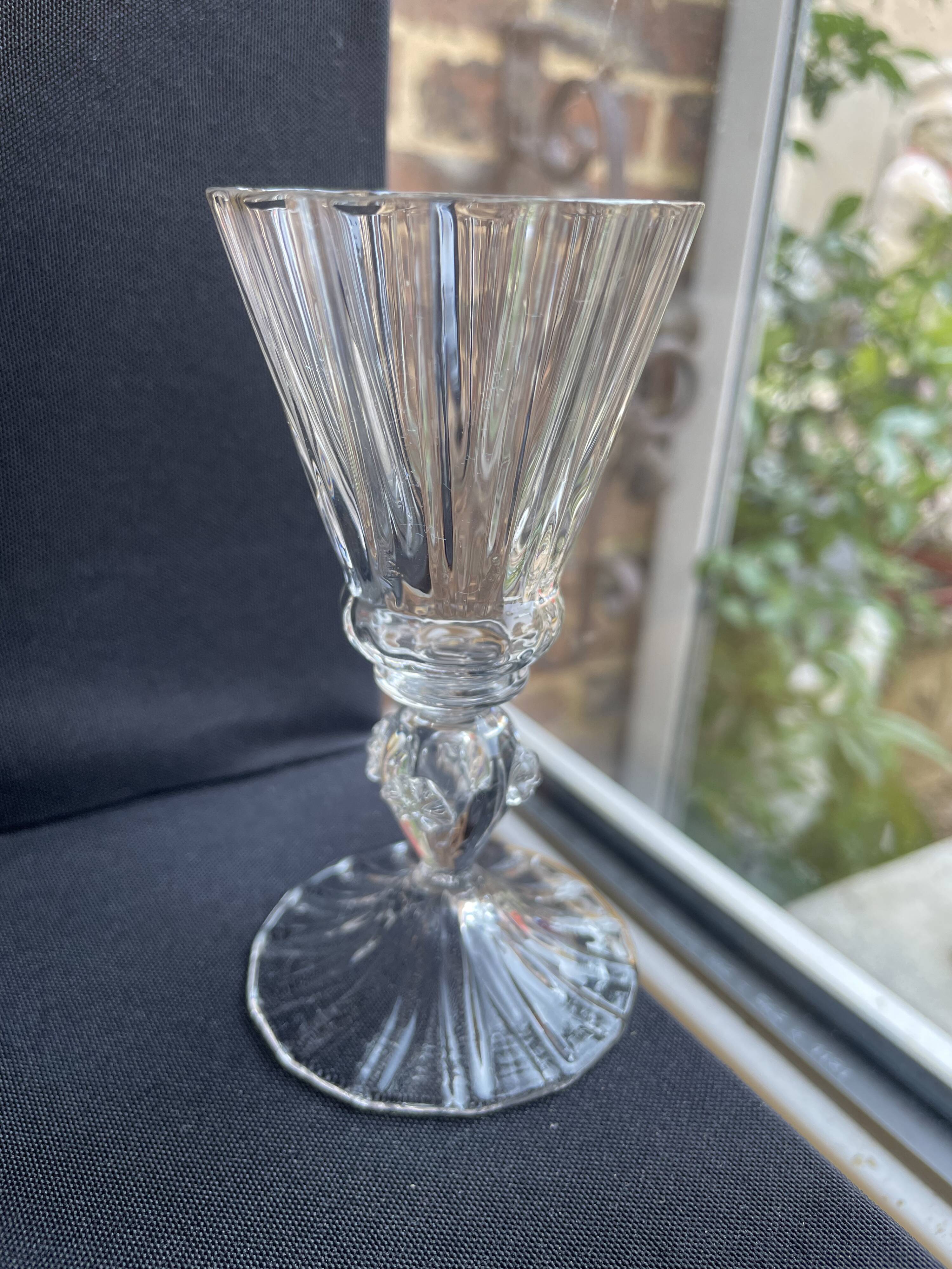 6 Daum Florentine service glasses – late 19th century