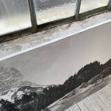Ancienne photographie montagne noir et blanc XXL