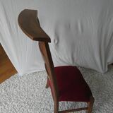 Prie dieu velours rouge
