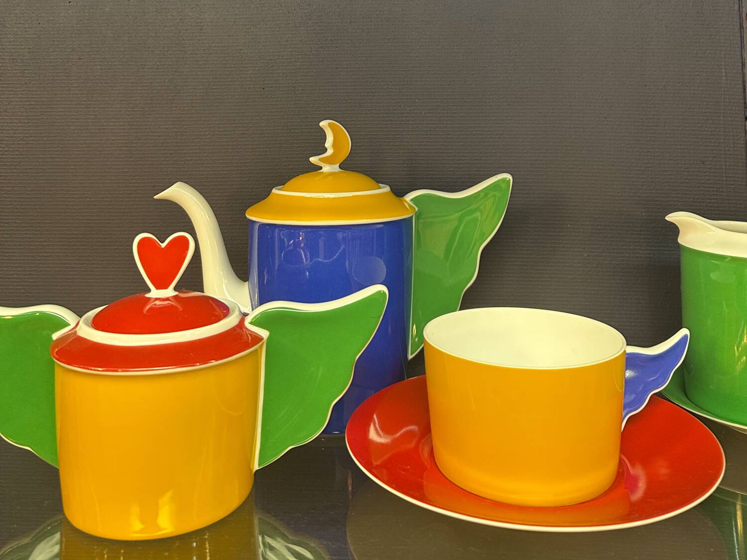 Tea service Anges JC de Castelbajac x Limoges porcelain