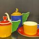 Tea service Anges JC de Castelbajac x Limoges porcelain
