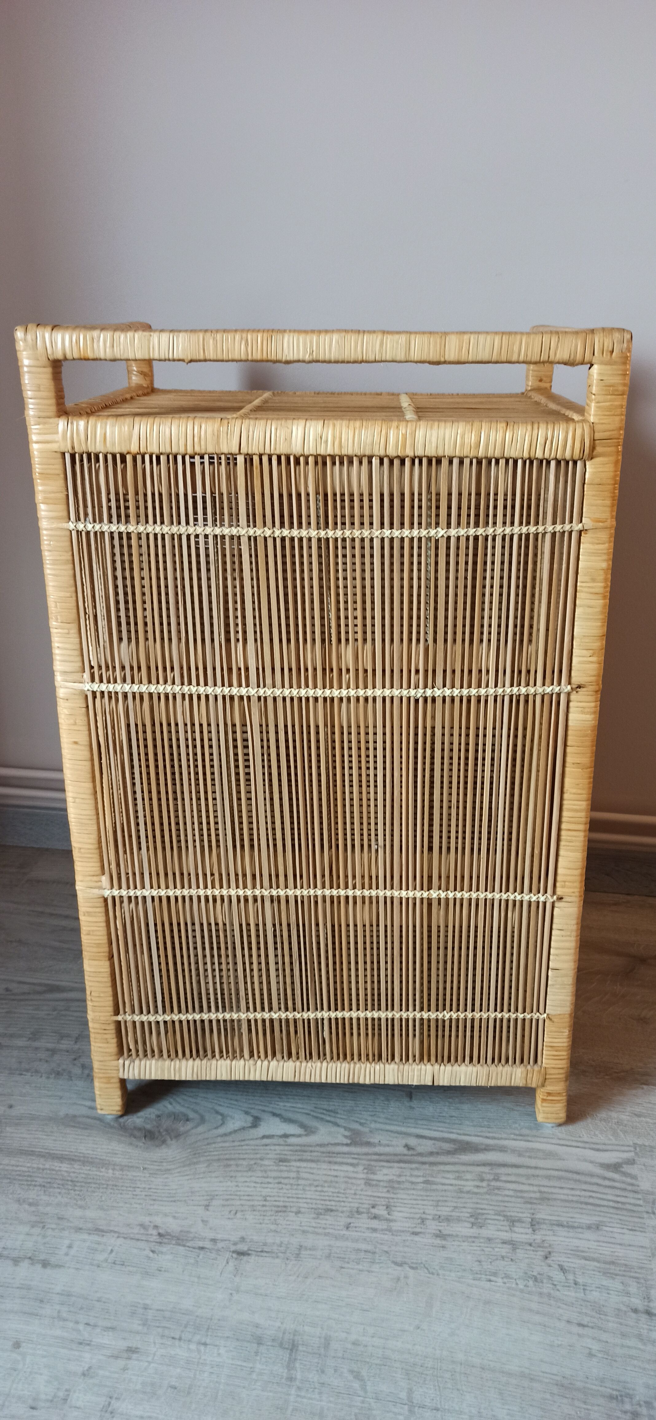 Extra cabinet 3 wicker rattan drawers