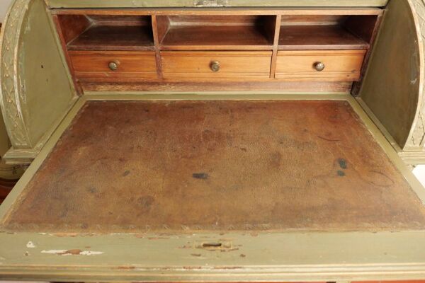 Bureau secrétaire bonheur du jour à cylindre