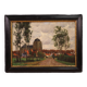 Great landscape painting signed G. V. Hoven and dated 1918