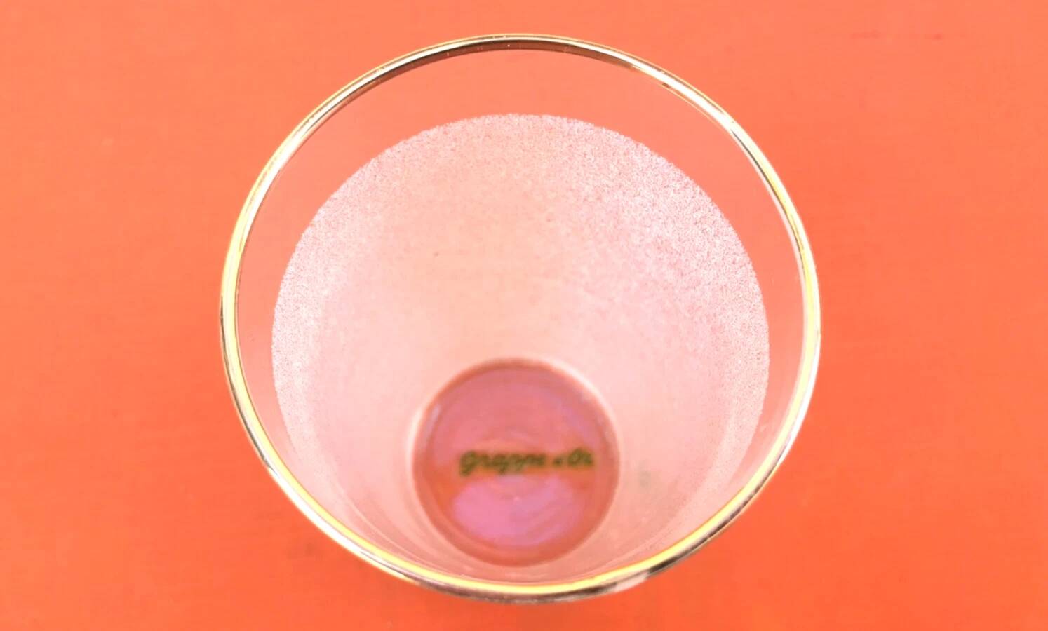 1960s 5 orangeade glasses "Grappe d'or" Frosted white glass