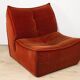 Vintage velvet armchair, 1970