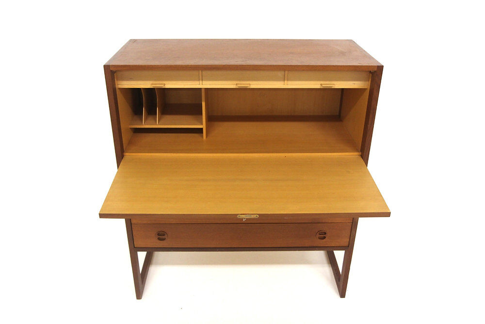 Secrétaire scandinave en teck "Varié", Arne Wahl-Iversen, Suède, 1960
