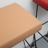 Set of 4 bar-stools Wire 1960s