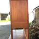 Vintage Parisian buffet with 2 bodies in white poplar wood