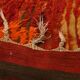 Tapis marocain fait main 100 % laine, rouge et orange, 4 x 11, 128 x 346 cm